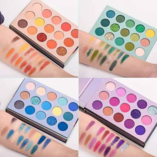 SKINPLUS 60 Color Eyeshadow Palette - Matte & Shimmer High Pigmented Makeup Palette, Long Lasting & Blendable Professional Eye Shadow for Day & Night Looks | Perfect for Parties, Weddings & Everyday Makeup (80g, Multi-Color)
