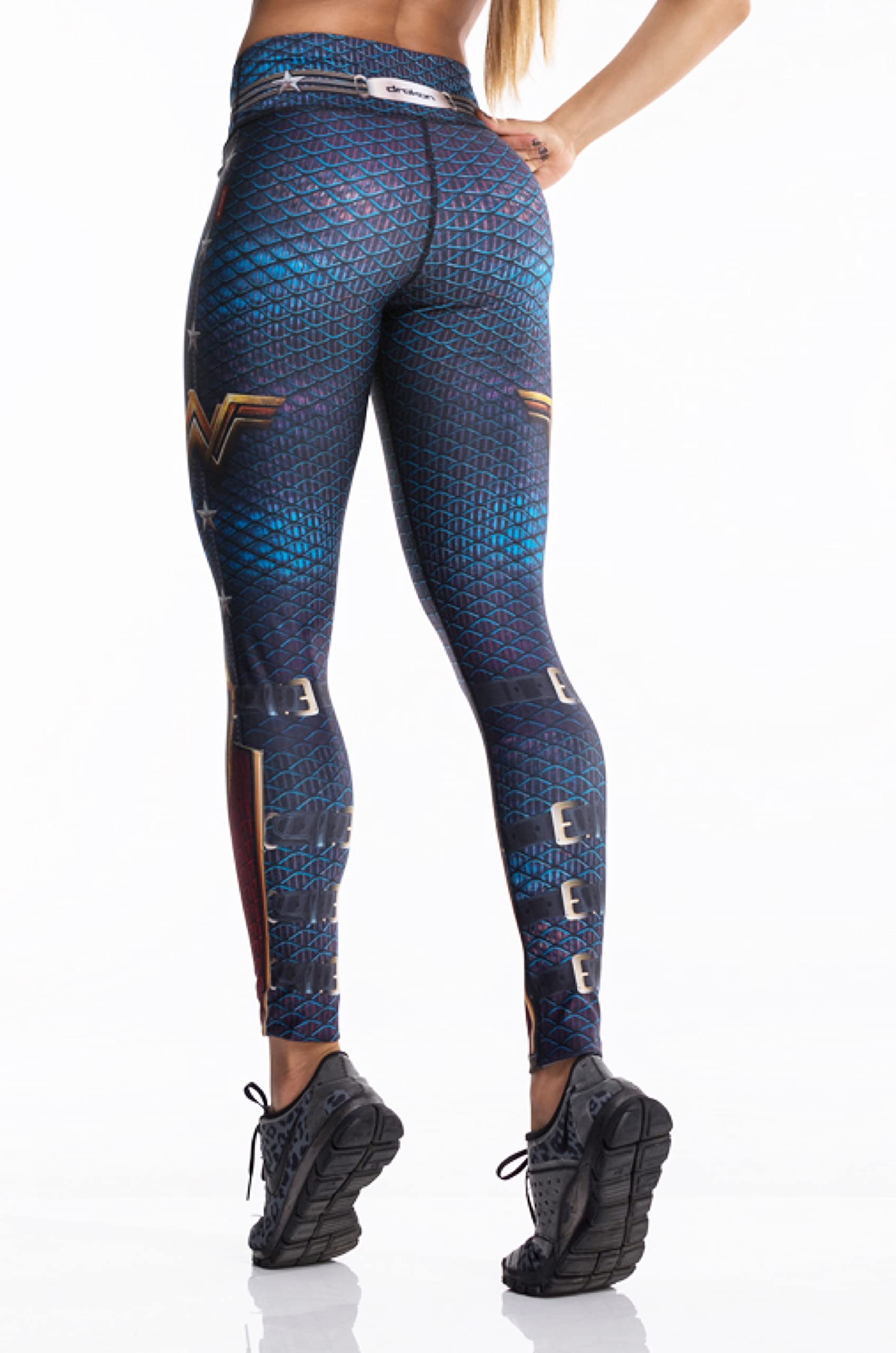 Drakon Wear Women's High-Waisted Compression Leggings - Workout Yoga Running Gym Activewear Pants for Fitness & Everyday Comfort