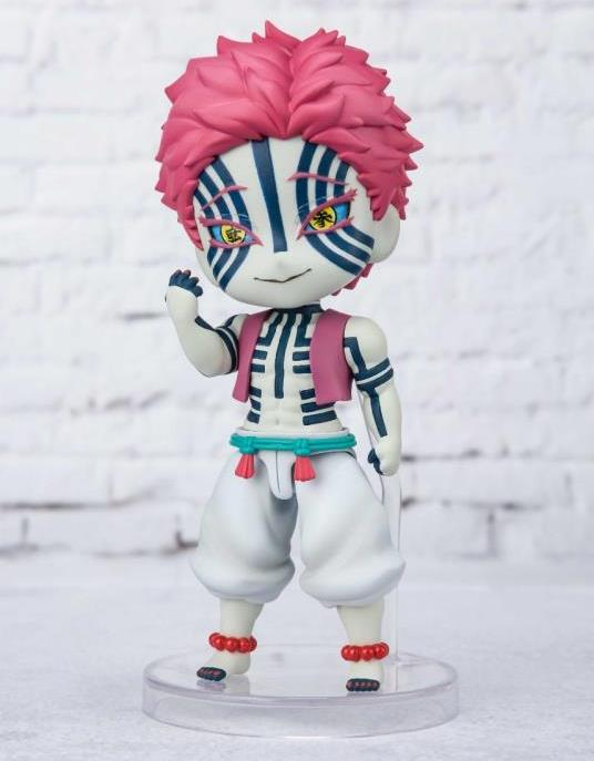 Bandai Figuarts Mini Demon Slayer Akaza Action Figure - Anime Collectible for Fans, Perfect for Display & Cosplay Scenes