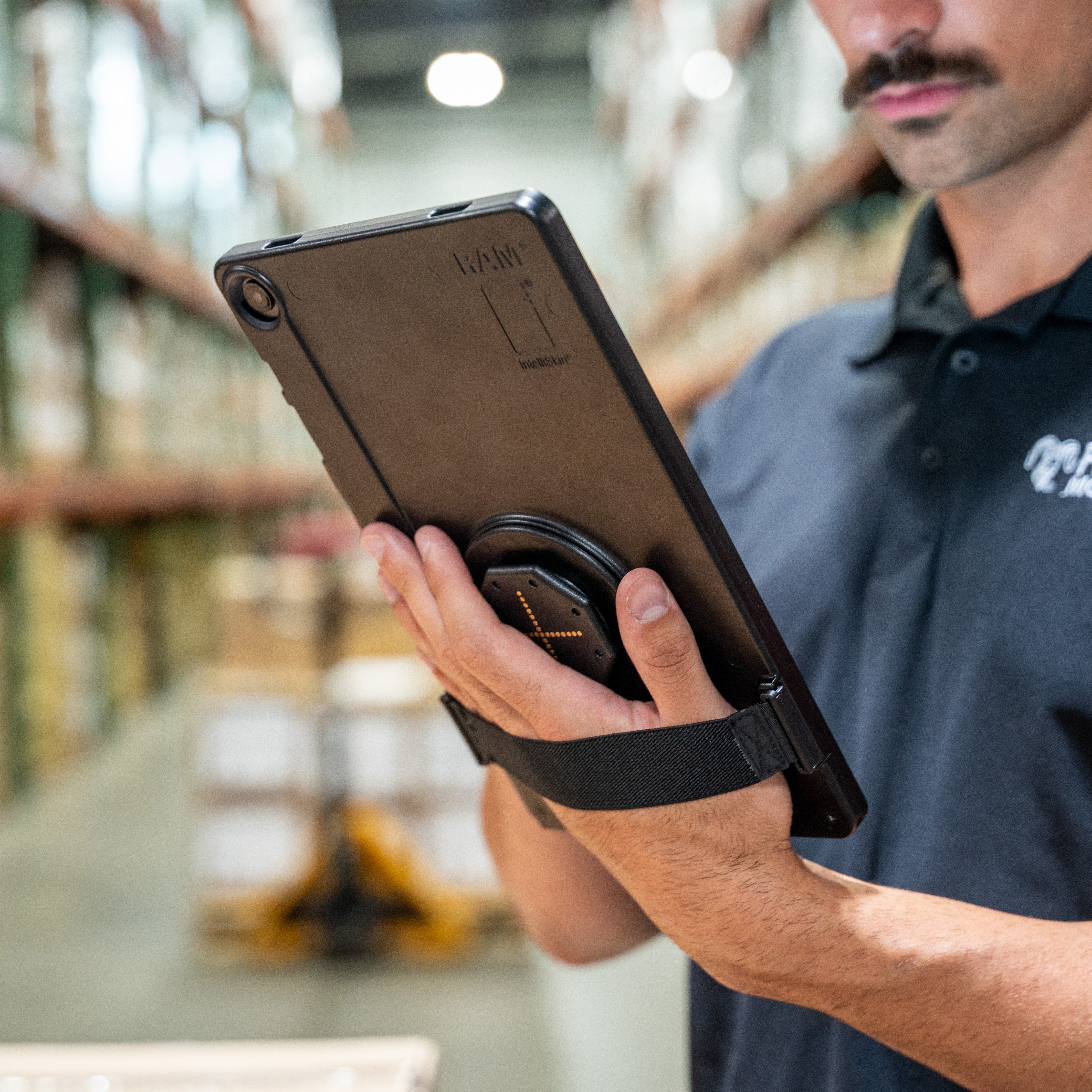 GDS® Hand Strap for IntelliSkin® Thin Case™ - Compatible with Large Tablets (RAM GDS TC HS2U) - Secure Grip for Reading, Gaming & Travel