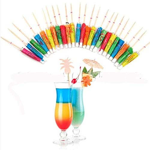20 PCS Stylish Small Umbrella Skewers - Decorative Fruit Picks for Cocktails, Cakes & DIY Desserts | Perfect for Party Decor, Wedding Favors & Creative Food Presentation
