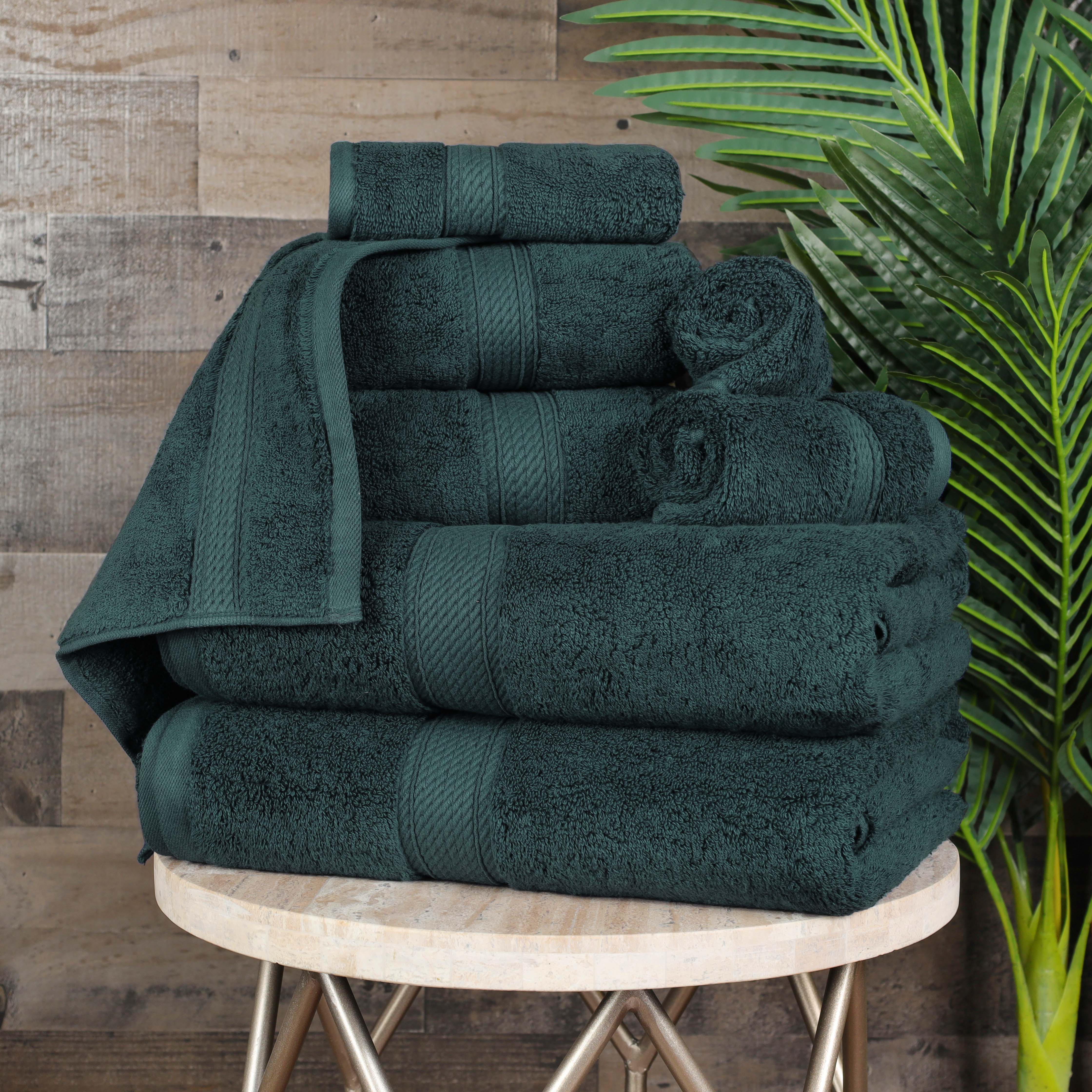 Premium 8-Piece Egyptian Cotton Towel Set - Ultra Soft, Heavyweight & Plush for Bath, Spa & Luxury Home Decor