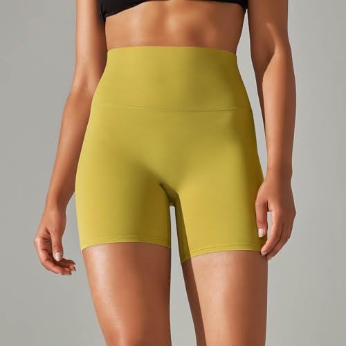 Biker Shorts for Women#yellow