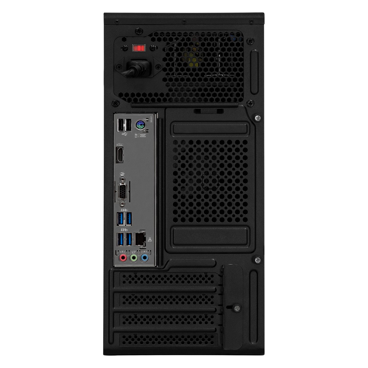 Xtreme PC Gaming Computer Intel Core i3-10100 16GB RAM 120GB SSD + 1TB HDD WiFi Windows 10 - Black | High Performance Desktop for Gaming, Streaming & Work