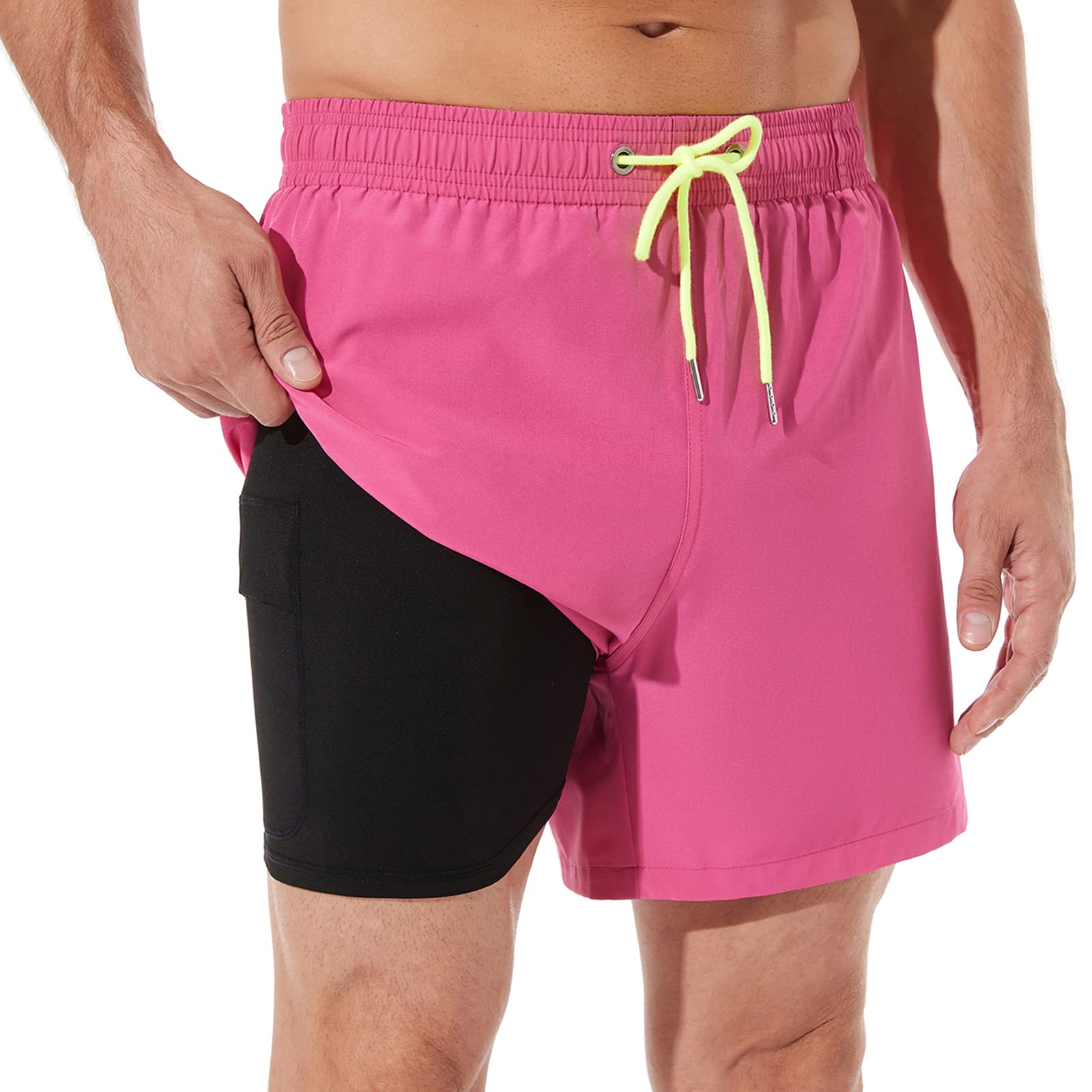BRISIRA Men's Quick Dry Swim Trunks 5