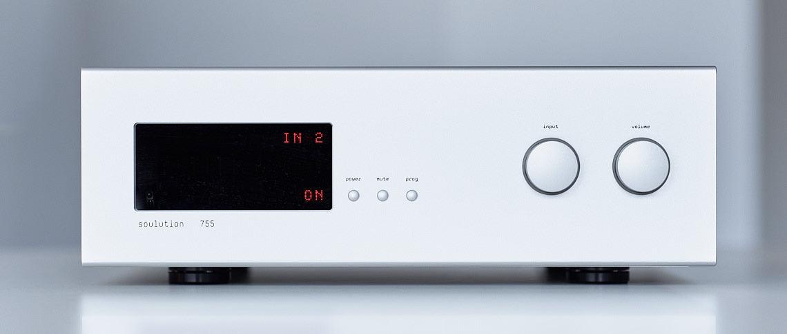 Soulution 755 High-End Phono Preamplifier for Vinyl Records - Audiophile Turntable Preamp with Ultra-Low Noise for Home Audio Systems & Music Studios