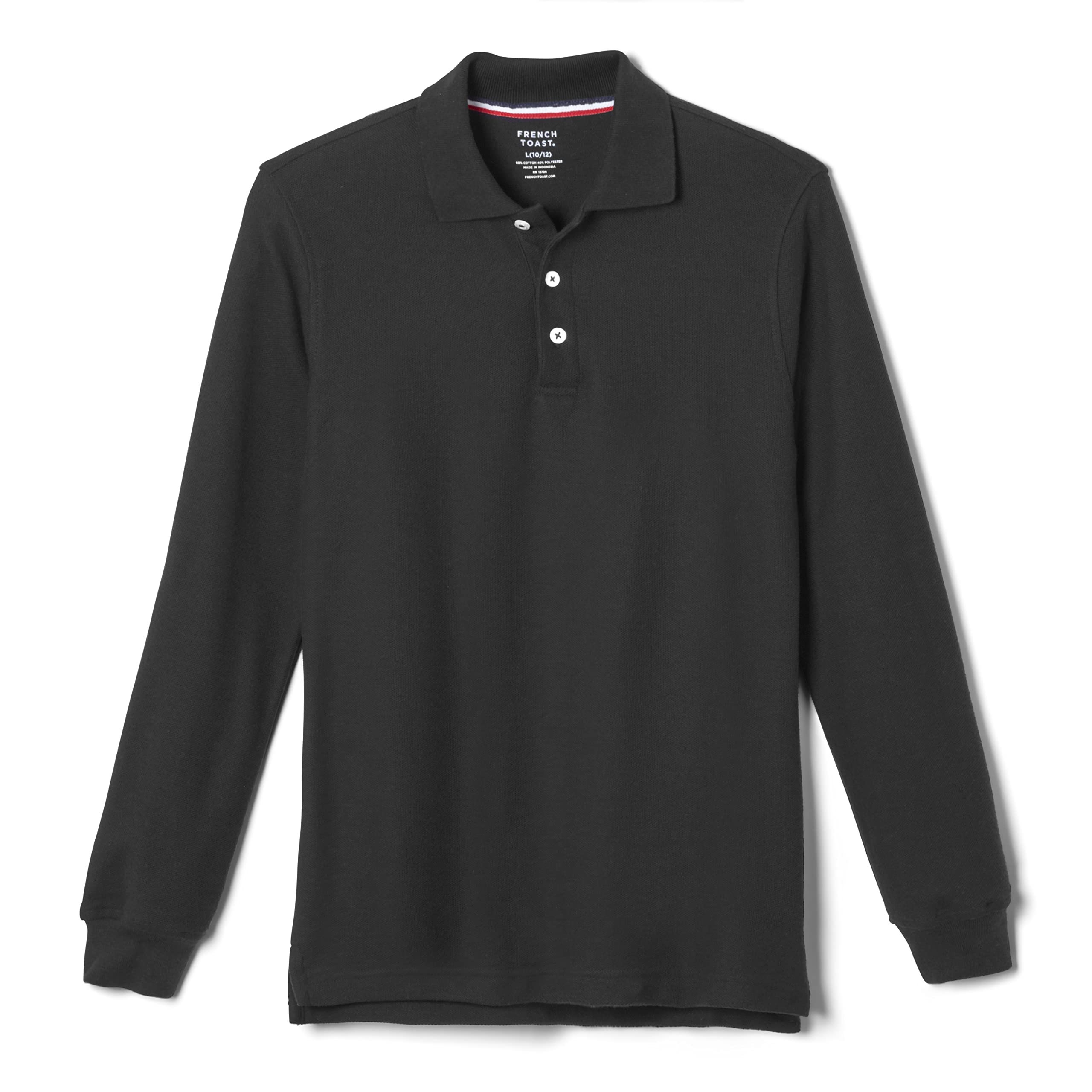 French Toast Pique Polo School Uniform Shirt - Long Sleeve Button Down Oxford Shirt for Boys & Girls - Perfect for School, Church & Formal Occasions