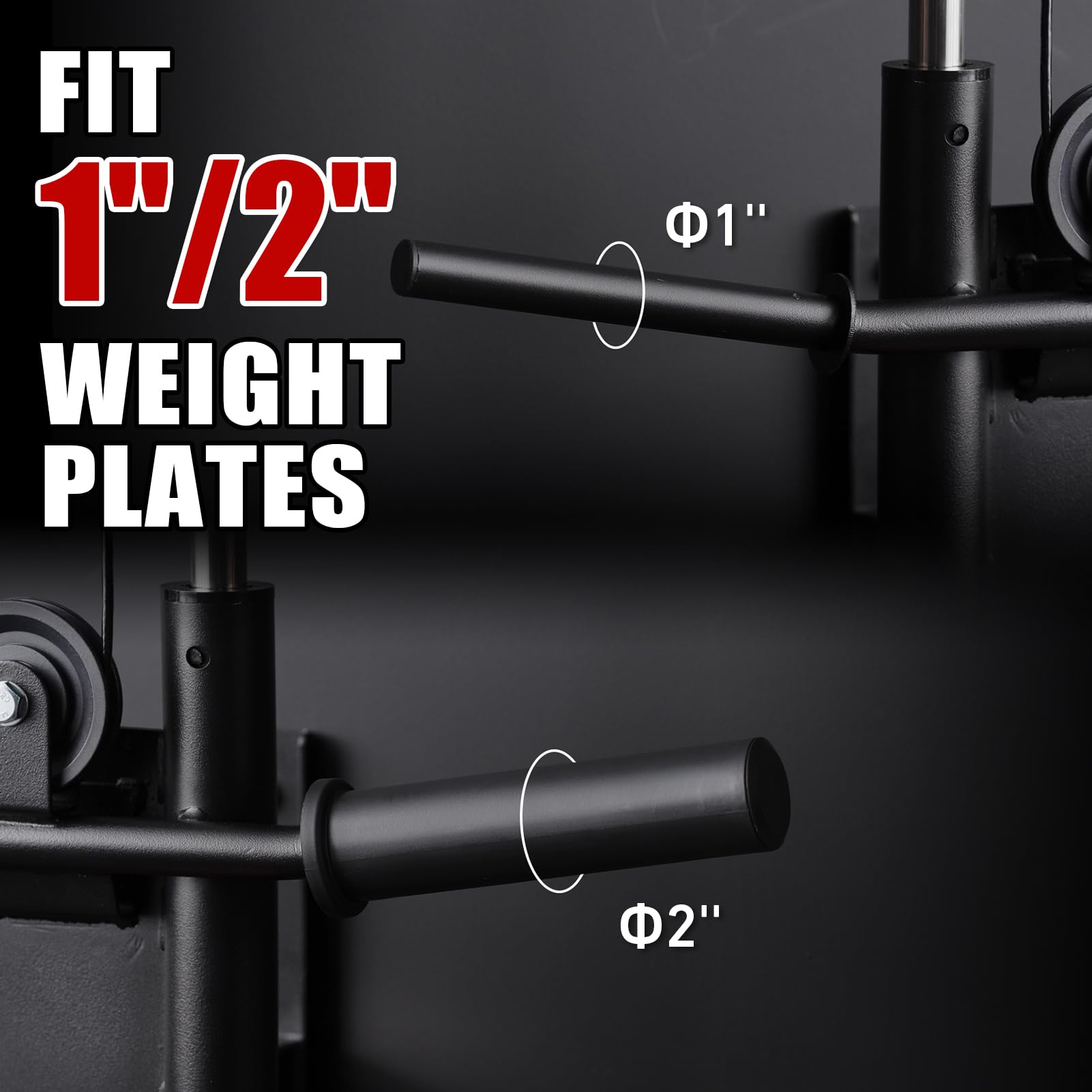 ER KANG Wall Mount Cable Station - Dual Pulley System with 18 Adjustable Positions for Home Gym Strength Training | Perfect for Full-Body Workouts, Weight Loss & Muscle Building
