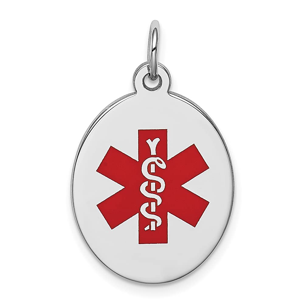 925 Sterling Silver Medical Alert Pendant Necklace for Women - Elegant & Durable Fine Jewelry Gift for Her - Perfect for Everyday Wear, Special Occasions & Emergency ID
