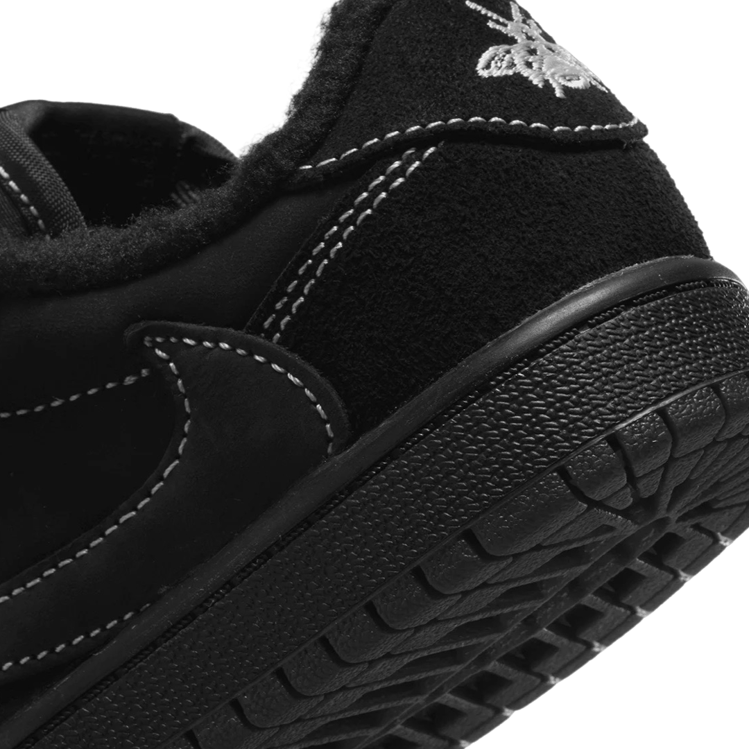 Air Jordan 1 Retro Low OG SP x Travis Scott Black Phantom Sneakers - Preschool Size - Limited Edition Basketball Shoes for Kids | Perfect for School, Playground & Casual Wear