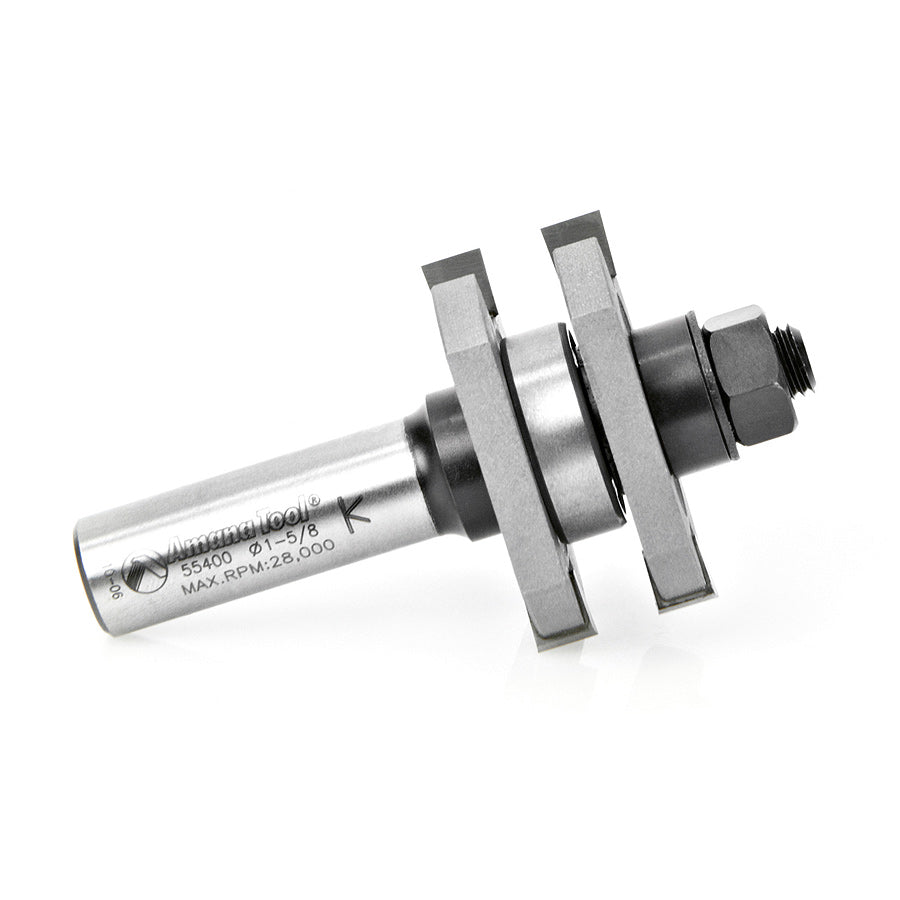 Amana 55400 Tongue and Groove 1/2-Inch Shank Router Bit for Woodworking & Cabinet Making - Perfect for Joinery, DIY Projects & Furniture Building