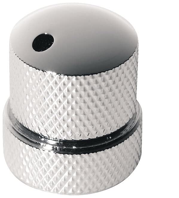 Warwick Chrome Knob for Stacked Pots - Tone & Volume Control Replacement Part for Bass Guitars | Perfect for Streamer Bass Upgrades & DIY Guitar Repairs | Stage & Studio Use