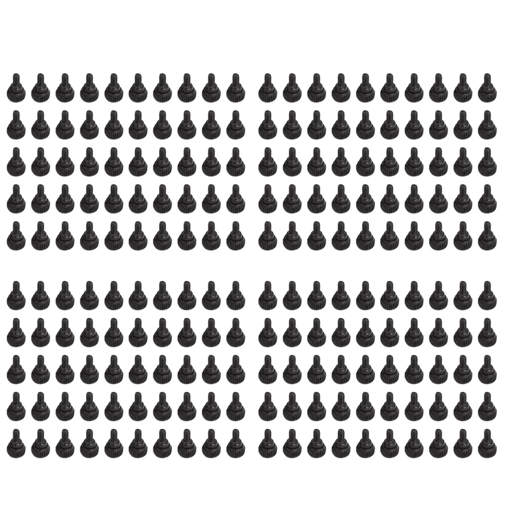 TsoLay 200 Pcs M3.5 Black Thumb Screws for PC Computer Case - Easy Installation & Secure Fastening for DIY PC Builds, Upgrades, and Repairs