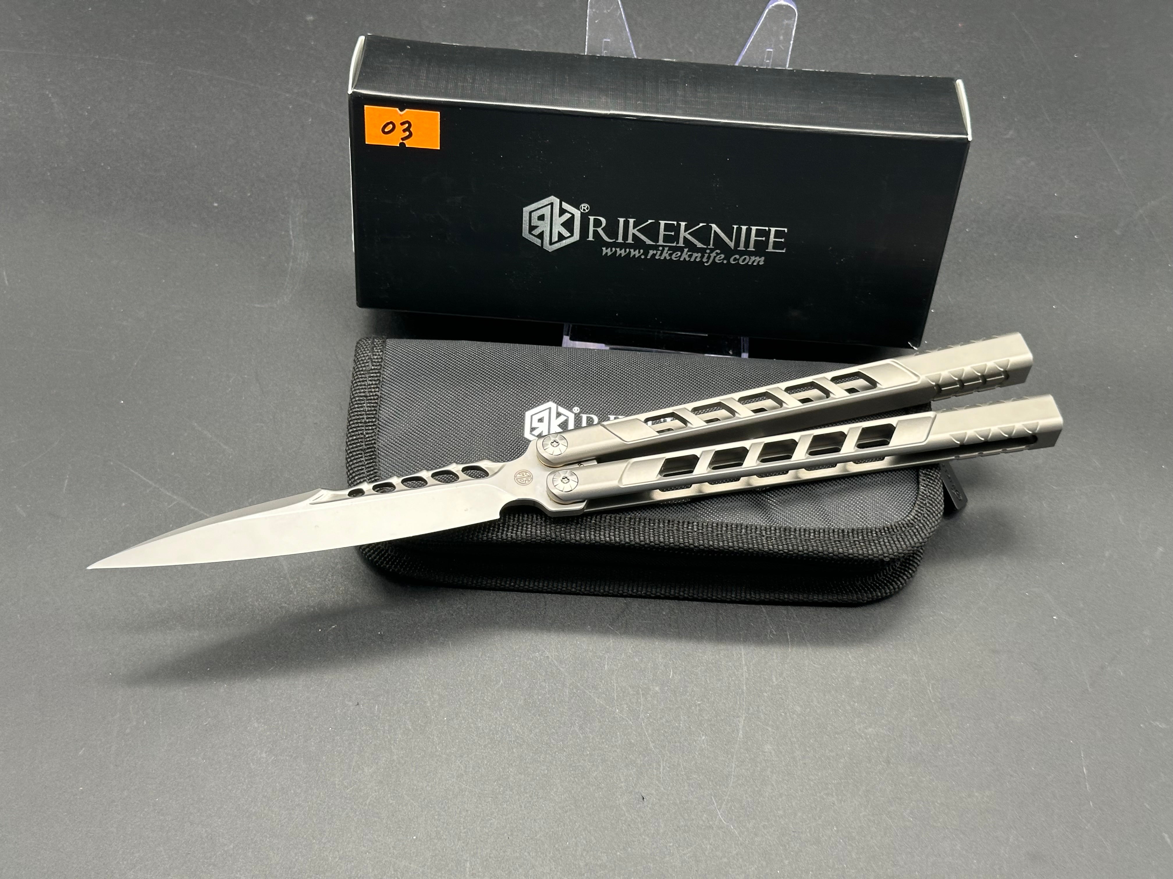 Rike Alien TB05 Limited Edition Butterfly Balisong Knife - Only 20 Made - Perfect for Collectors, EDC & Flipping Tricks