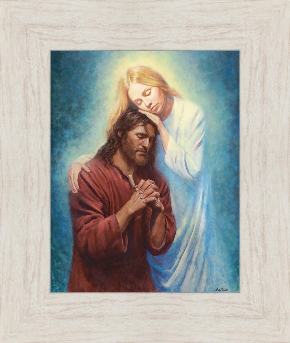 Angel Mother by Del Parson - Beautiful Religious Wall Art for Home Decor - Perfect for Living Room, Bedroom & Church Inspirational Gifts