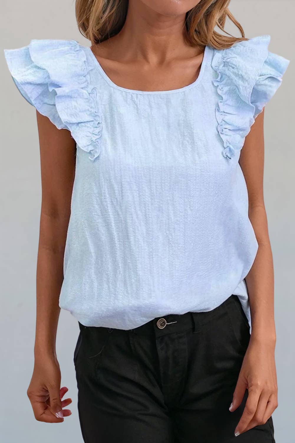 Baby Blue Bow Top for Girls - Elegant & Stylish Toddler Outfit for Parties, Photos & Special Occasions