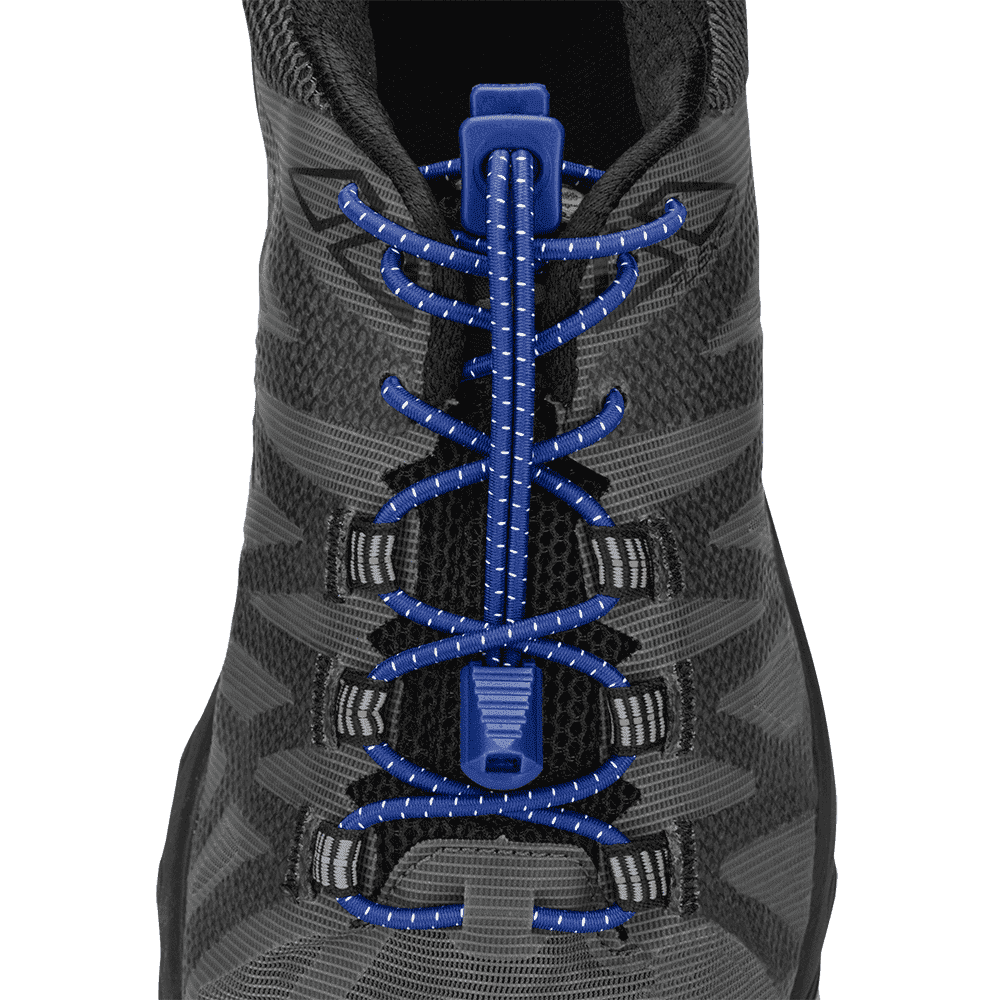 Nathan Run Laces - Reflective No-Tie Shoelaces for Running & Sports | Secure Fit for Jogging, Hiking & Workouts | Stay Tied During Active Lifestyles