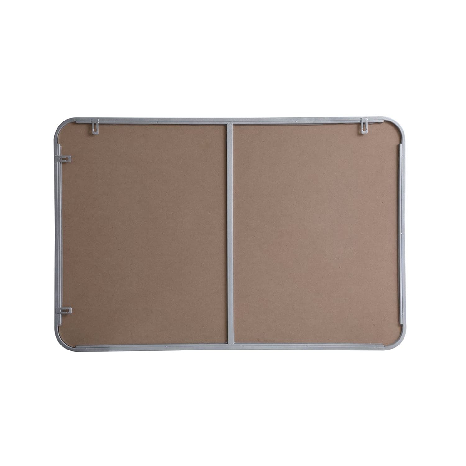 Elegant Silver Metal Mirror 24x36 for Home Decor