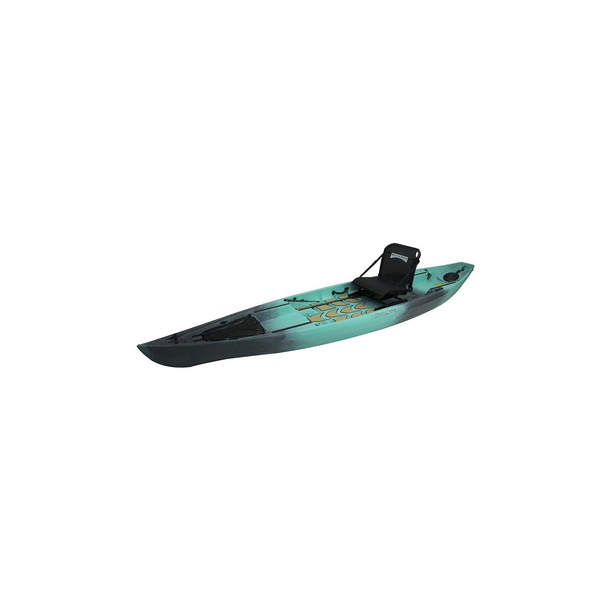 2024 NuCanoe Pursuit 13.5 Fishing Kayak with Comfortable Fusion Seat - Stable & Lightweight for Lakes, Rivers & Coastal Waters