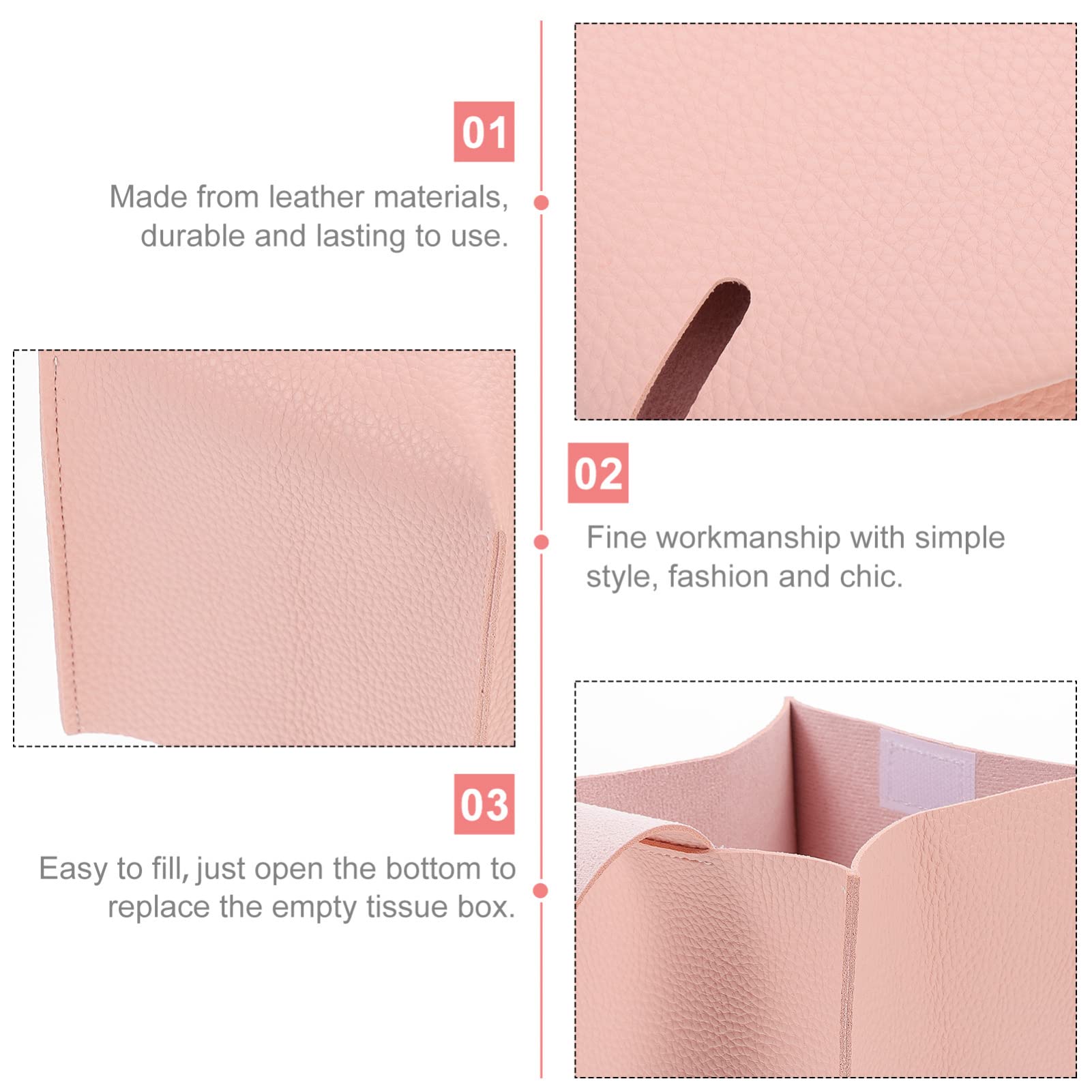 Creative Tissue Box Cover & Napkin Storage Pouch - Decorative Paper Towel Holder for Home, Hotel, and Office Use | Stylish Tissue Container for Bathroom, Kitchen, and Dining Table Organization
