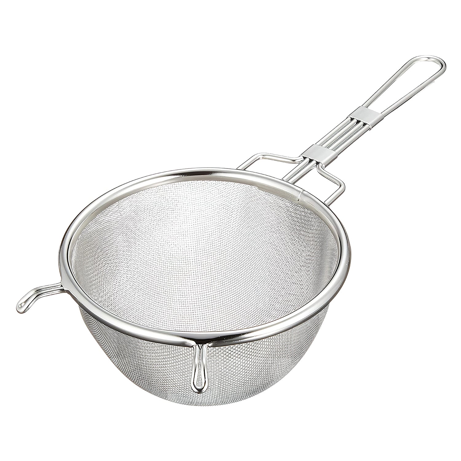 Premium EBM Stainless Steel Tea Strainer - Double Mesh Fine Filter for Loose Leaf Tea | Ideal for Tea Pots, Mugs & Travel Infusers | Durable & Easy Clean