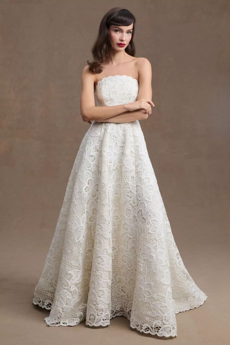 BHLDN Alanna Gown - Elegant Wedding Dress with Lace Details | Perfect for Bridal Ceremonies, Formal Events & Special Occasions
