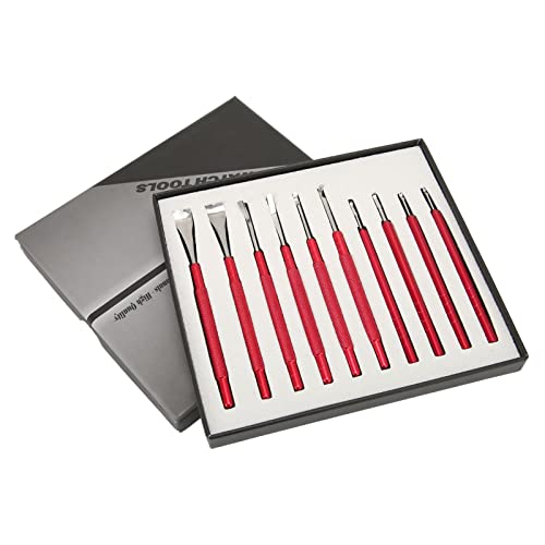 10pcs Watch Hand Remover Set - Professional Brass Alloy Steel Tools for Watch Repairing | Perfect for Watchmakers & DIY Enthusiasts