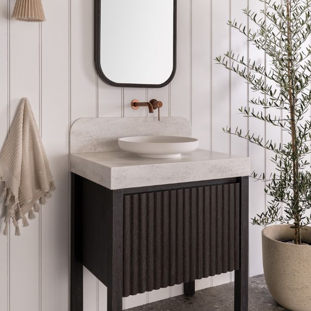ADP Harper Floor Standing Vanity with Legs and Durasein Countertop - Modern Bathroom Vanity with Storage for Home Decor | Perfect for Master Bath, Guest Bath & Powder Room