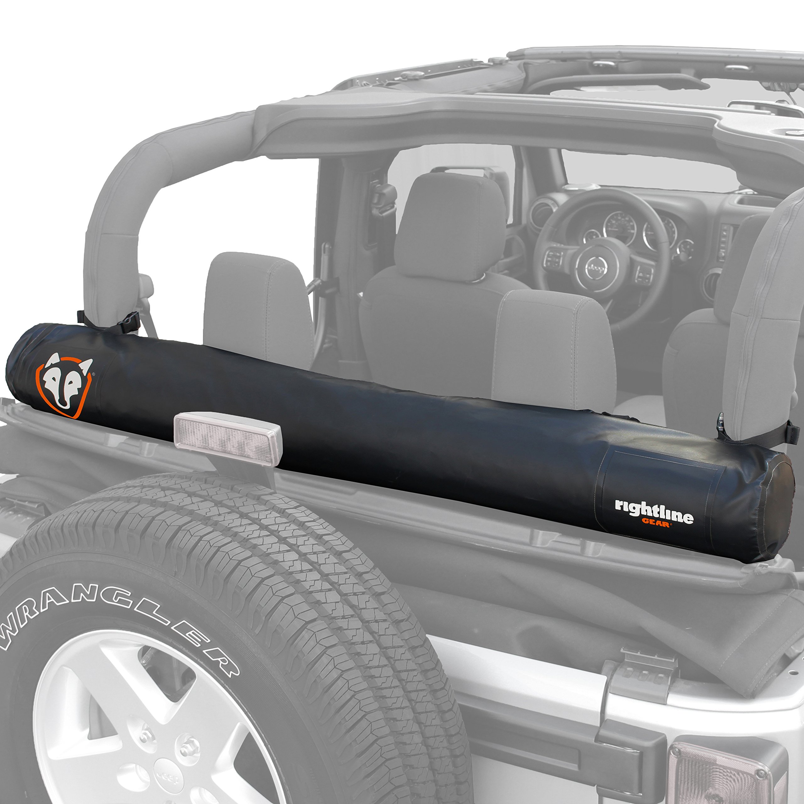 Rightline Gear 100J78-B Black Jeep Soft Top Window Storage Bag - Waterproof & Durable Organizer for Wrangler JK & JL Models - Perfect for Off-Roading & Jeep Accessories Storage