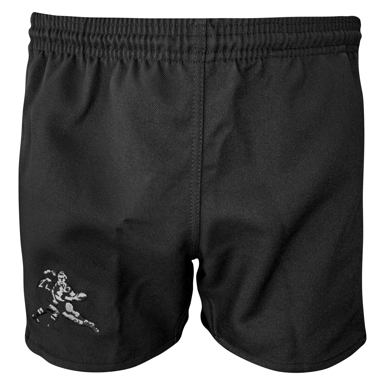Pro Power Rugby Shorts for Men - Breathable & Durable Black Athletic Shorts (Size LG/36) - Perfect for Rugby, Training & Gym Workouts