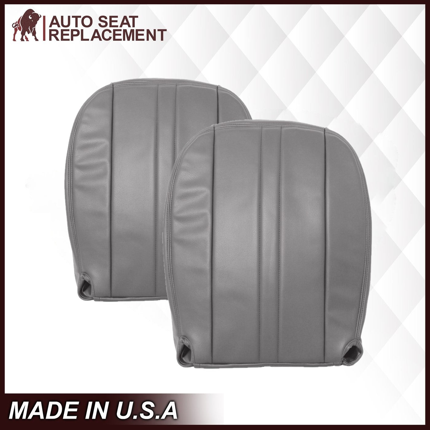 1997-2002 GMC Savana Cargo Van Gray Bottom Vinyl Seat Cover - Durable, Custom Fit Replacement Seat Protection for Work Vans & Delivery Vehicles