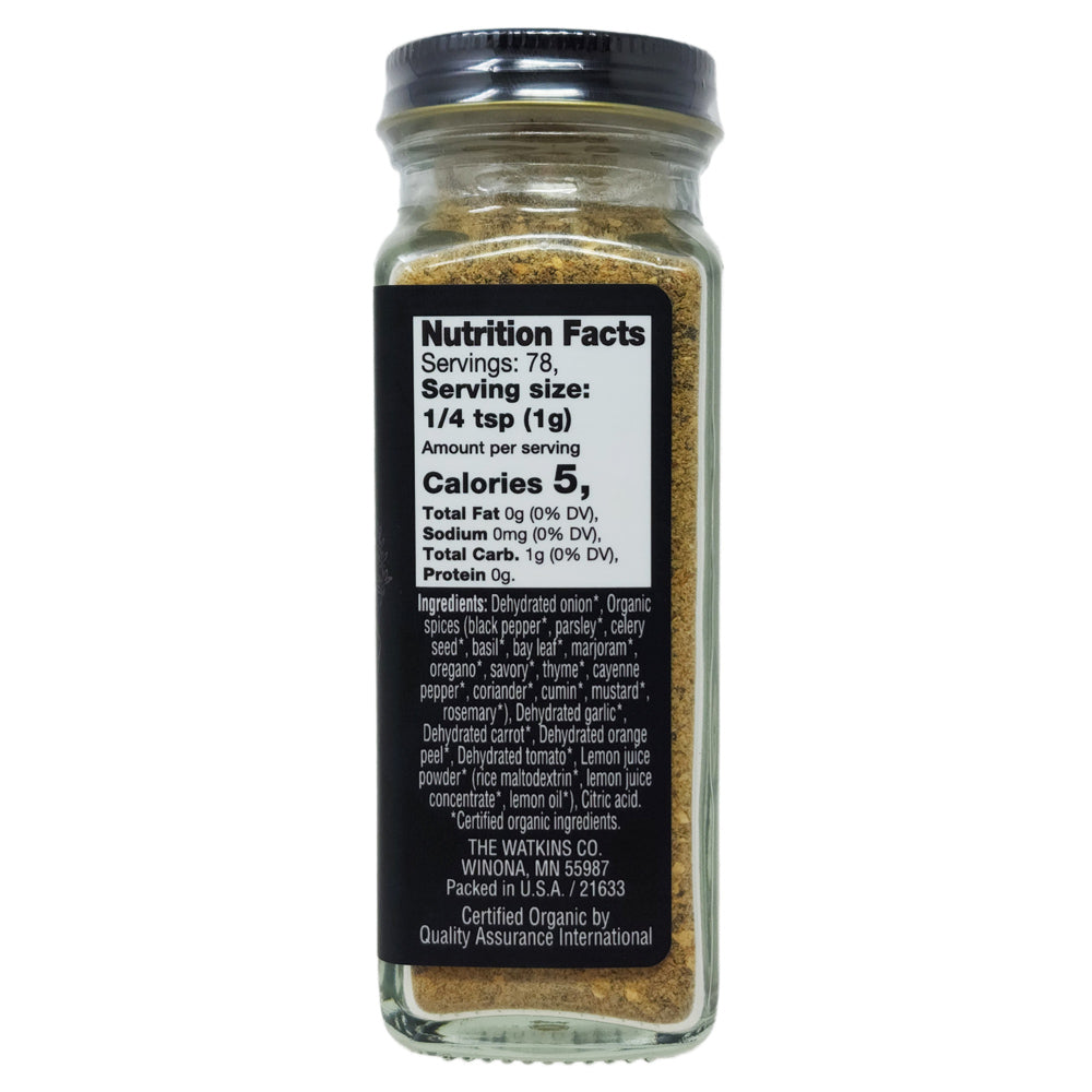 Watkins Salt Free All Purpose Seasoning 2.7oz - Healthy Flavor Enhancer for Cooking, Grilling & Meal Prep | Vegan, Gluten-Free & No MSG