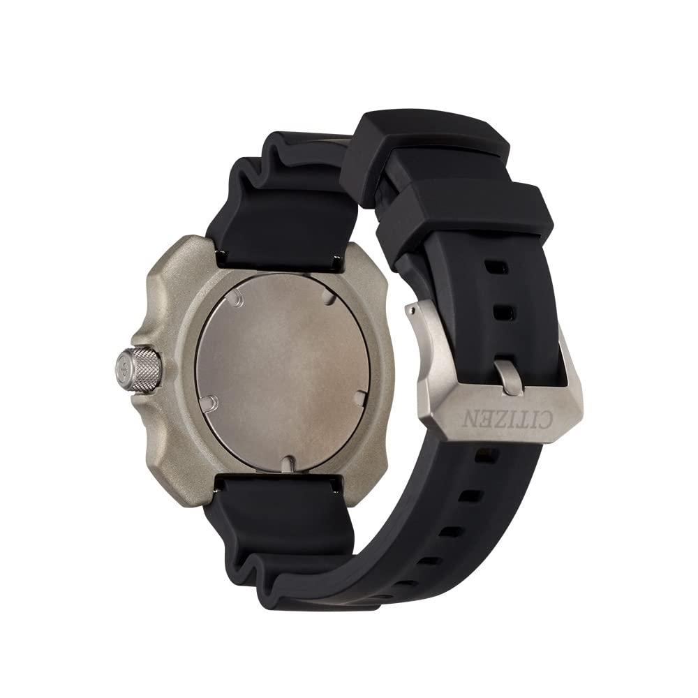 Citizen Men's Eco-Drive Promaster Sea Professional Dive Watch - Super Titanium Case, Black Polyurethane Strap, Black Dial (Model: BN0220-16E) | Waterproof 200M, Solar Powered | Perfect for Scuba Diving, Snorkeling & Outdoor Adventures