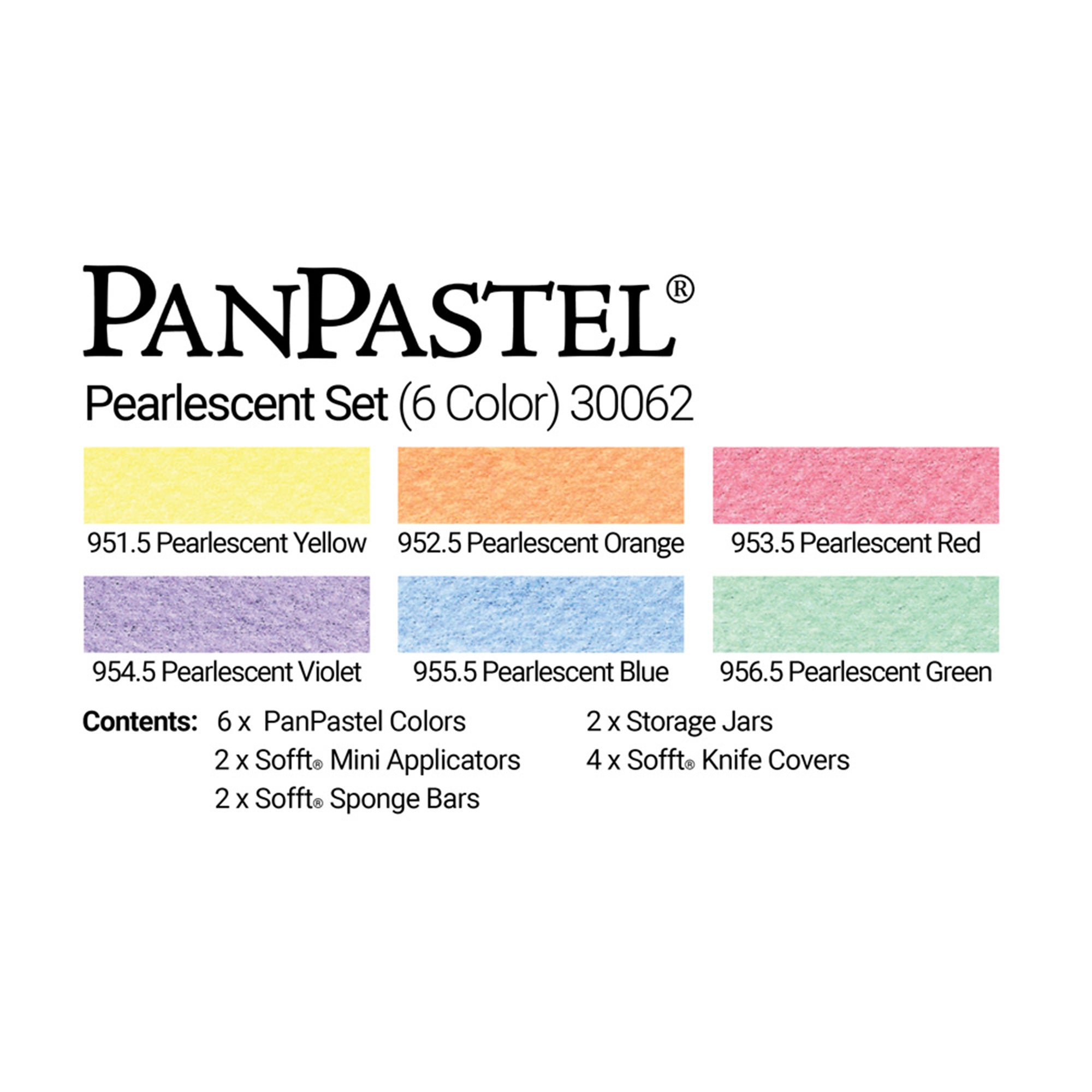 6-Color PanPastel Pearlescent Artist Set - Soft Pastels for Drawing, Painting & Mixed Media Art | Ideal for Professional Artists & Beginners