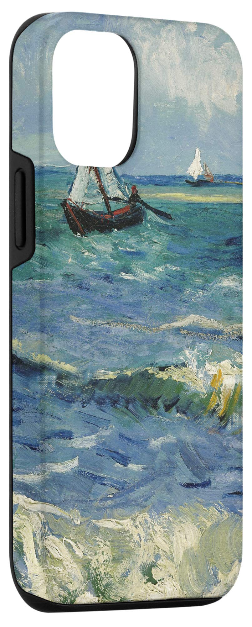 Vincent van Gogh Seascape at Les Saintes-Maries-de-la-Mer iPhone 12/12 Pro Case - Protective Phone Cover with Art Design for Travel, Beach & Van Gogh Fans