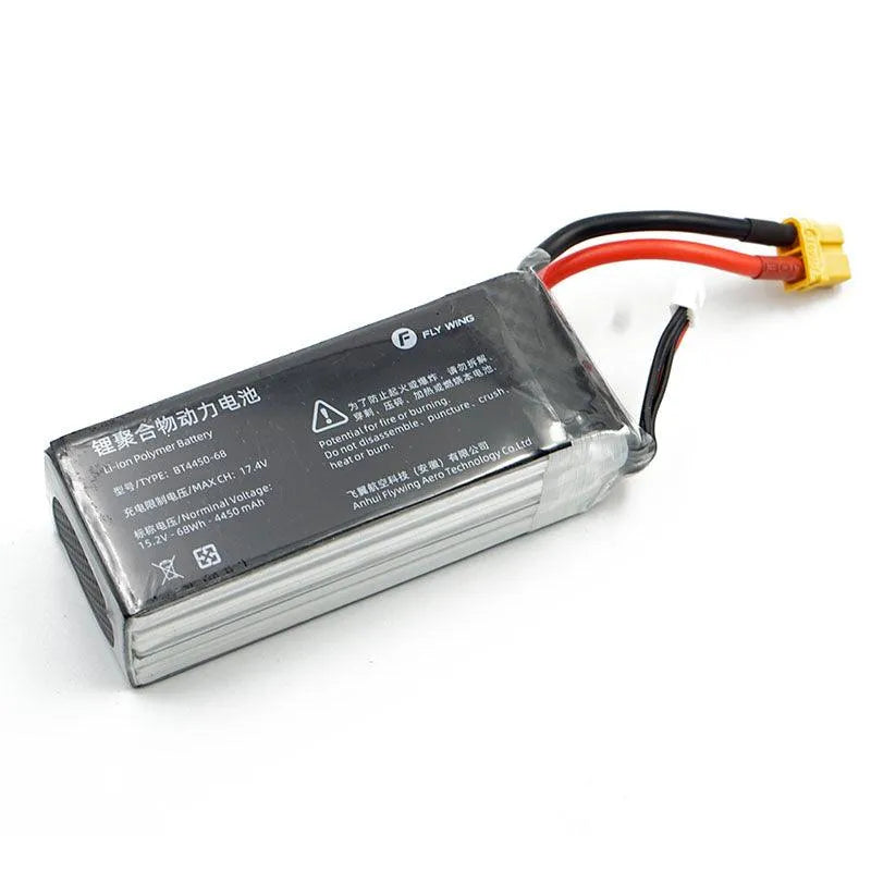 Fly Wing 4S1P 15.2V 4450mAh LiPo Battery for FW450L V2 RC Helicopter - High Performance Replacement Battery for Long Flight Time - Perfect for Aerial Photography, FPV Racing & RC Hobby Flying