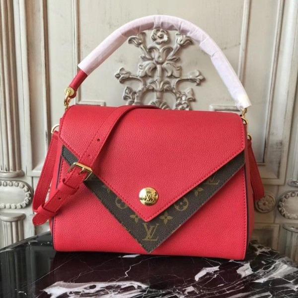 Louis Vuitton Double V Handbag in Rubis Red - Luxury Crossbody Bag for Women, Perfect for Parties, Dates & Evening Events
