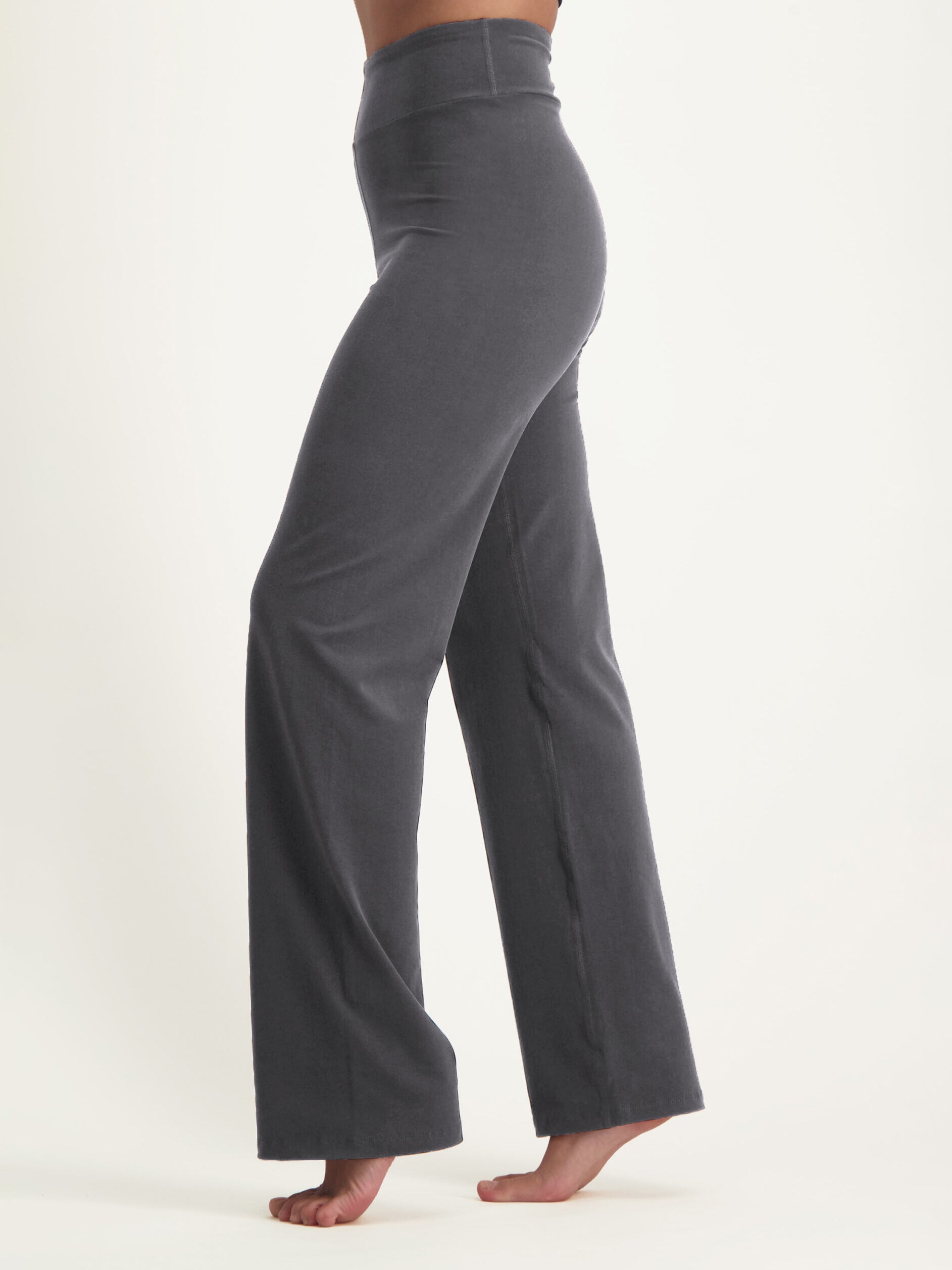 Urban Goddess Agni Wide Leg Yoga Pants for Women - High Waisted Stretchy Lounge Pants in Charcoal Gray - Perfect for Yoga, Pilates & Casual Wear