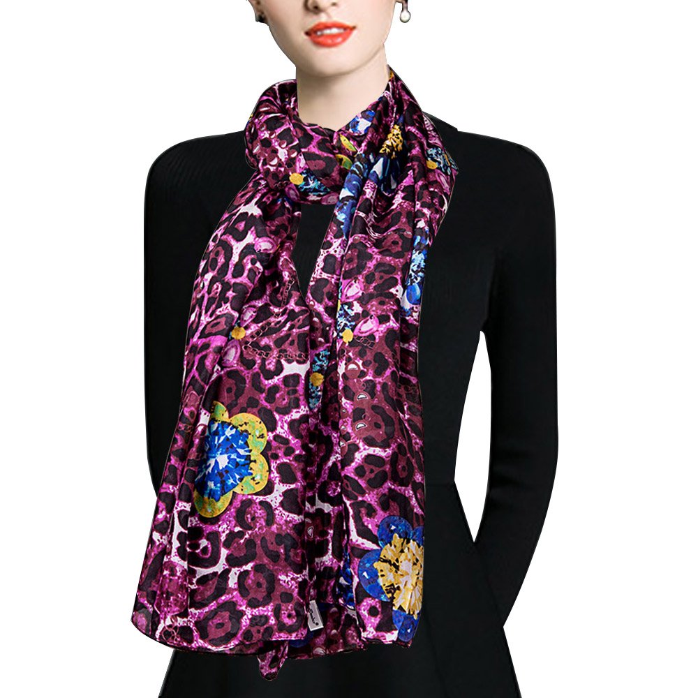 Pure Silk Scarf for Women - Lightweight Long Head Wrap Shawl - Elegant Fashion Accessory for Daily Wear, Travel & Special Occasions - Perfect Gift Idea