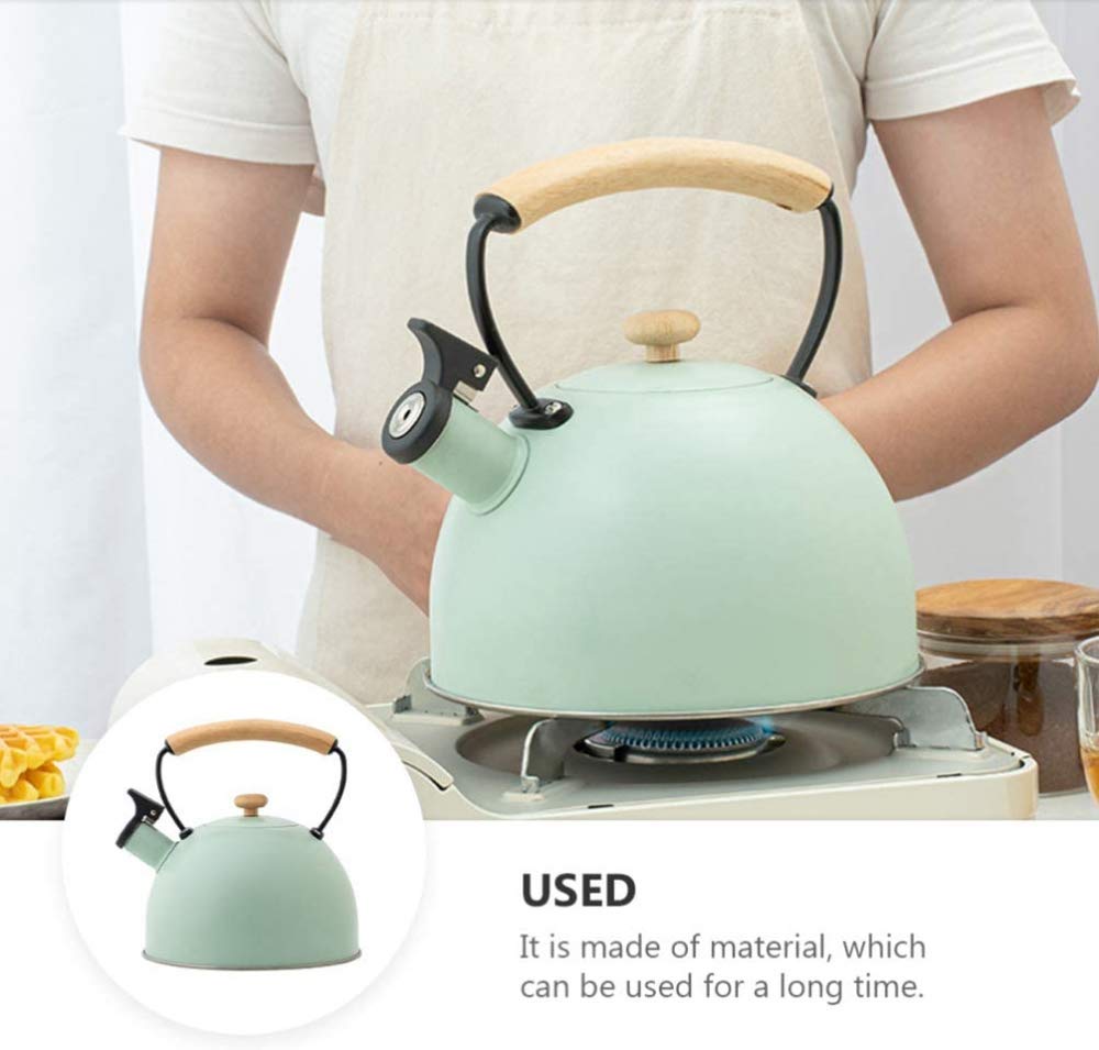 Premium Stainless Steel Whistling Tea Kettle for Stovetop - Classic Design for Gas & Electric Stoves - Perfect for Boiling Water, Making Tea, Coffee & Hot Cocoa at Home or Camping