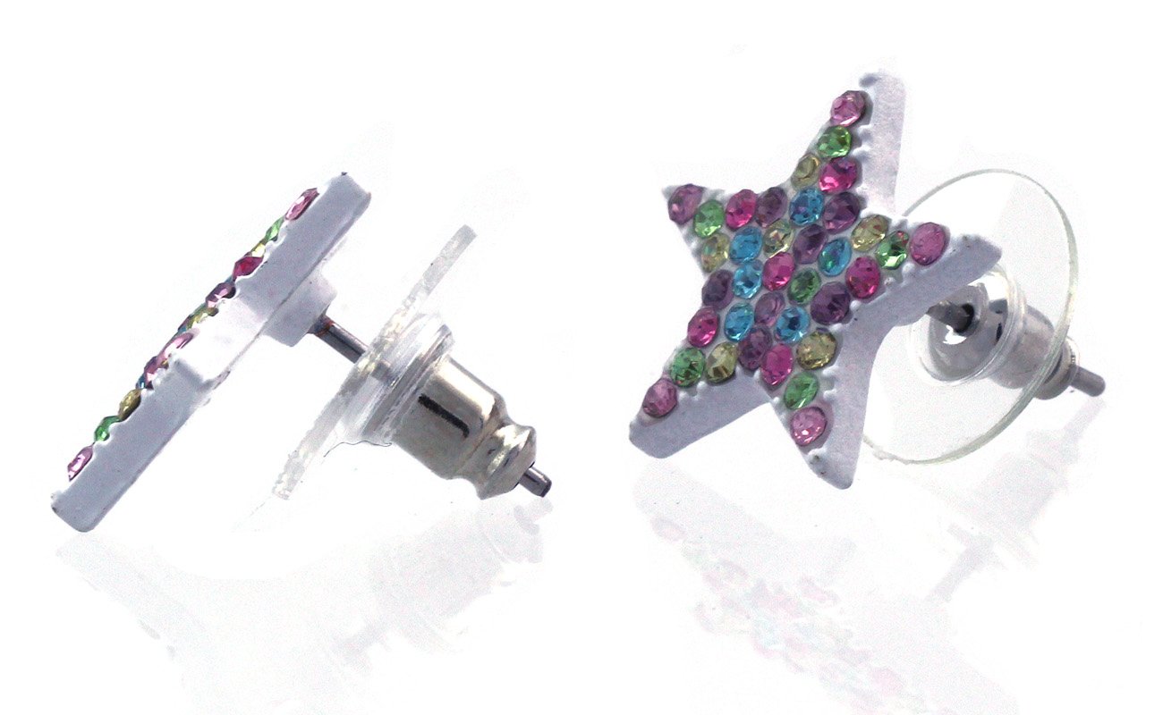 Small Star Charm Stud Post Dangle Hook Earrings for Women - Trendy Gold/Silver Fashion Jewelry - Perfect for Parties, Date Nights & Everyday Wear