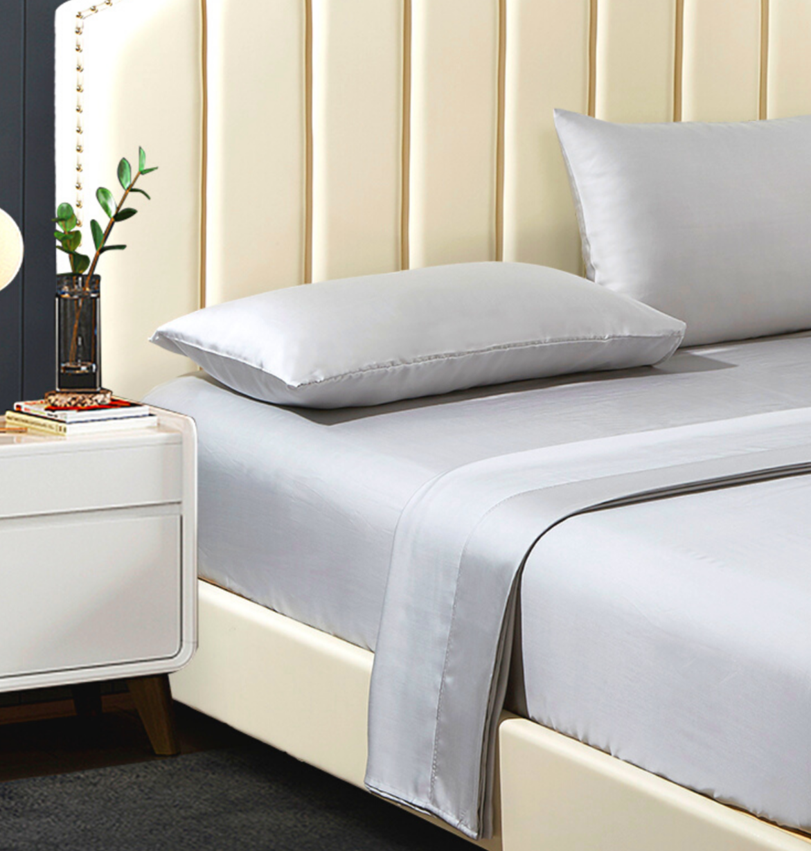 100% Lyocell King Size Bed Sheet Set - Soft Breathable Eco-Friendly Bedding - Perfect for Luxury Hotels, Guest Rooms & Master Bedrooms