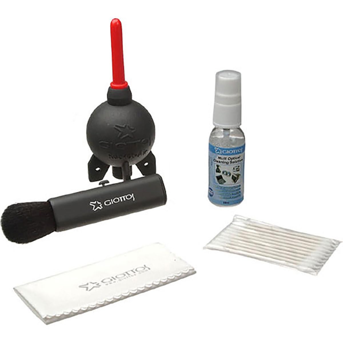 KIT-1001 Large Cleaning Kit with Small Rocket Blaster (Black) - Professional Camera Lens & Electronics Cleaning Tools for DSLR, Laptop, Keyboard & Glasses - Perfect for Photographers & Tech Enthusiasts