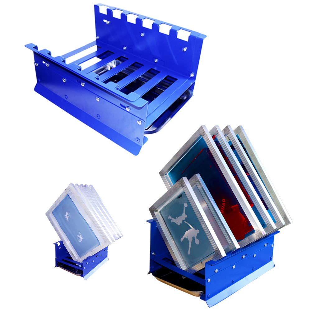 Adjustable Screen Frame Drying Rack for Silk Screen Printing - Drainer Rack Holder with Width Adjustment - Perfect for Art Studios, DIY Projects & Professional Print Shops