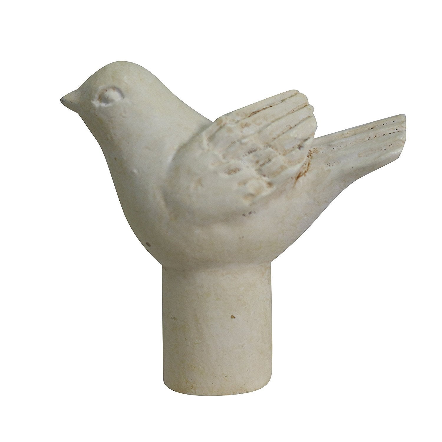 Decorative Bird Lamp Finials - Set of 4 in Various Finishes for Table & Floor Lamps - Perfect for Living Room, Bedroom, or Office Decor