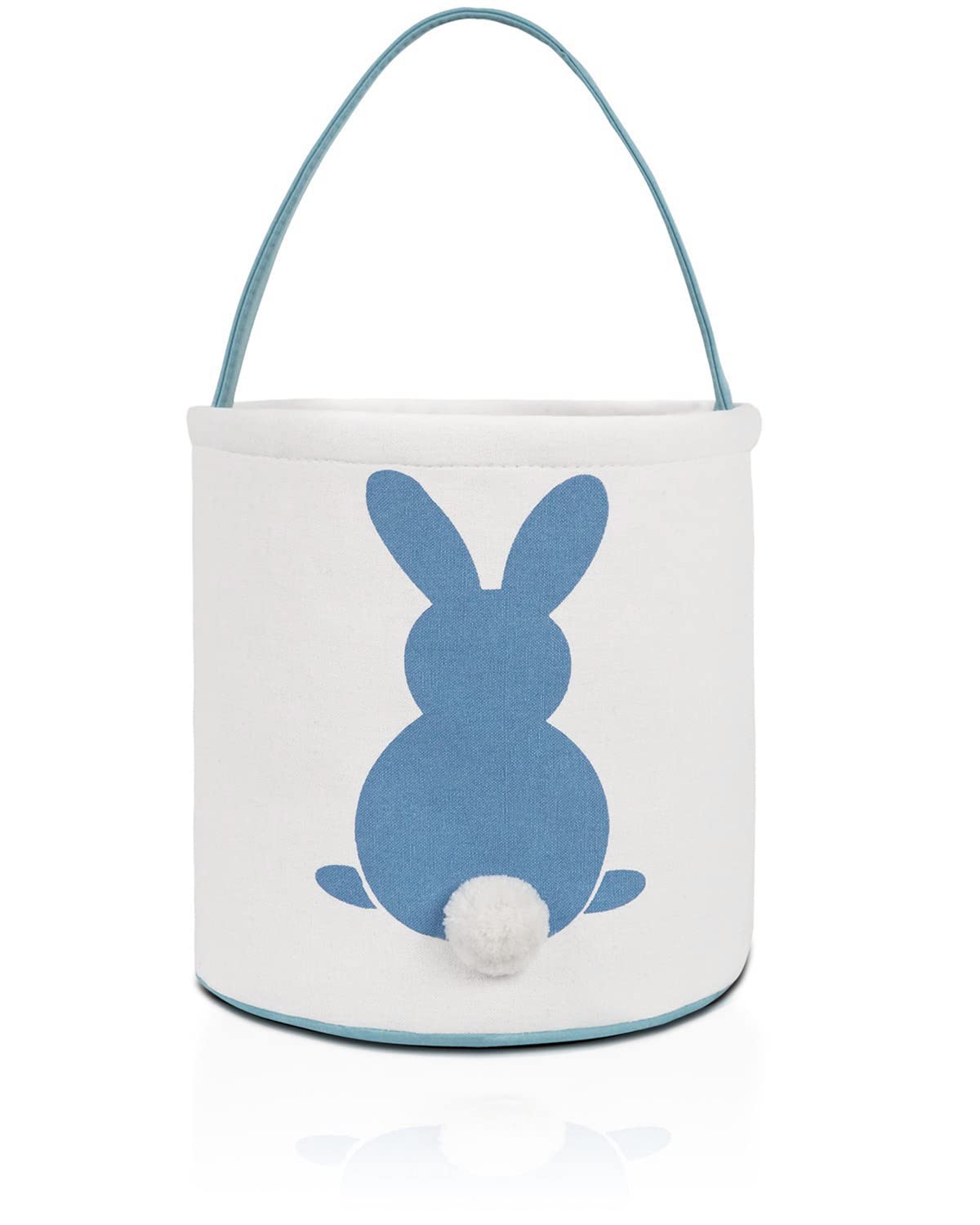 MONOBLANKS Easter Bunny Basket Bag - Rabbit Canvas Tote for Egg Hunt, Easter Gifts & Spring Decor - Perfect for Easter Egg Hunts, Party Favors & Seasonal Home Decor