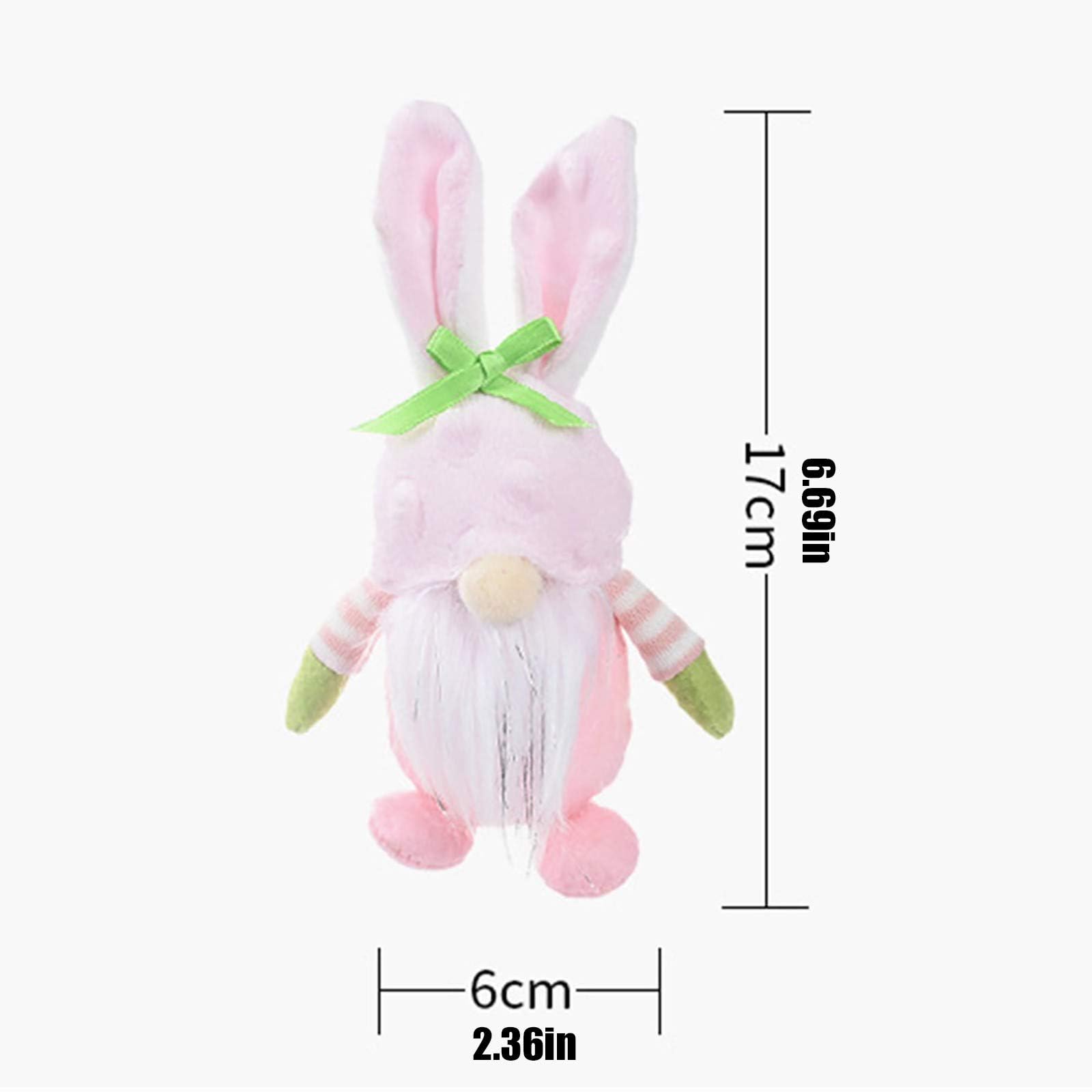 4 Pack Easter Gnome Decorations - Handmade Plush Bunny Tomte Swedish Scandinavian Figurines, Cute Faceless Dwarf Elf Stuffed Doll Rabbit Gifts for Home Decor | Perfect for Easter Basket Stuffers, Spring Home Decor & Scandinavian Themed Parties