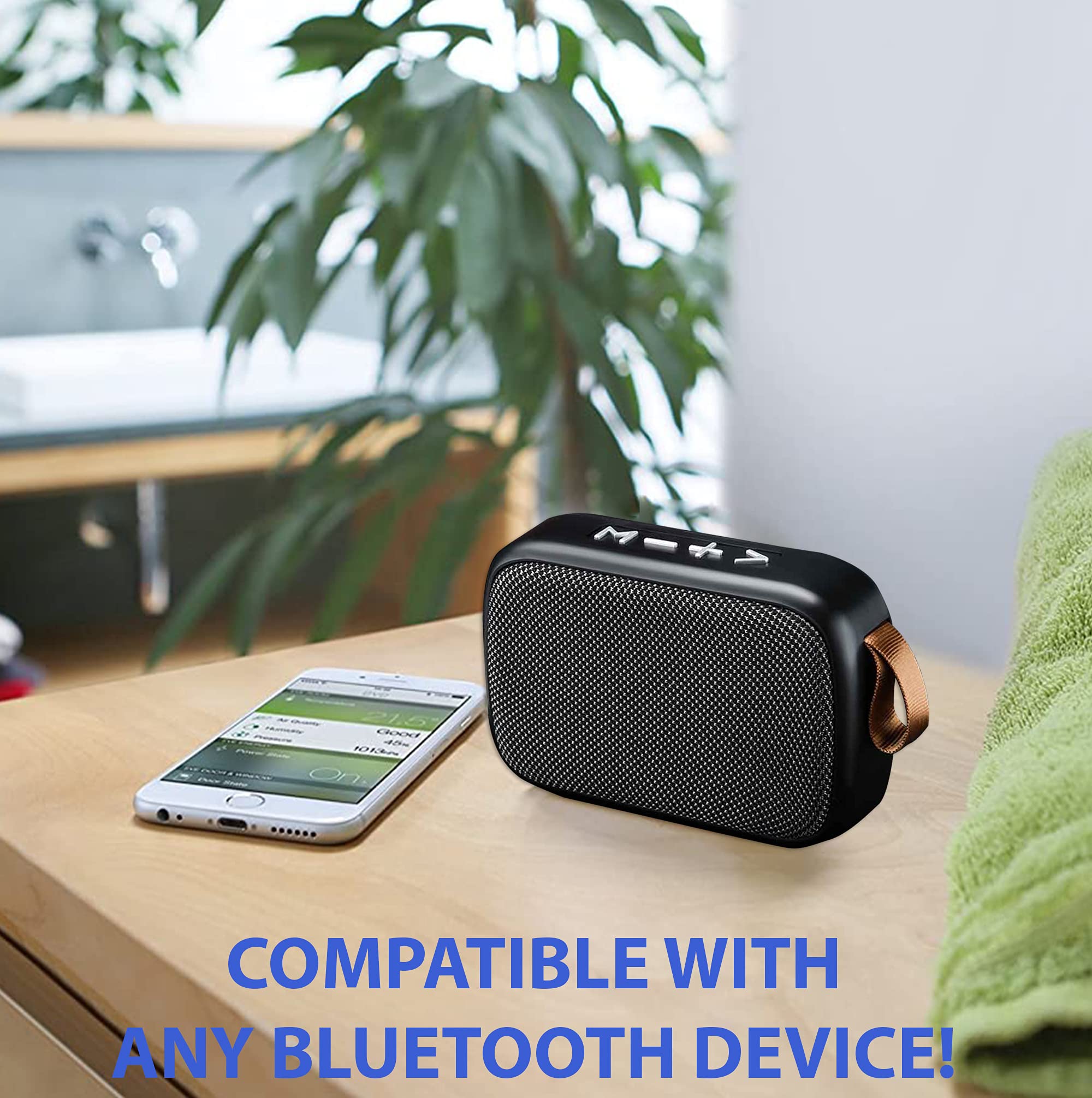 JBL Flip III Compatible Speaker - 3W Bluetooth Speaker with 6H Playtime, Fabric Design for Indoor, Outdoor & Travel Use (Blue) - Perfect for Parties, Beach, Camping & Home Entertainment