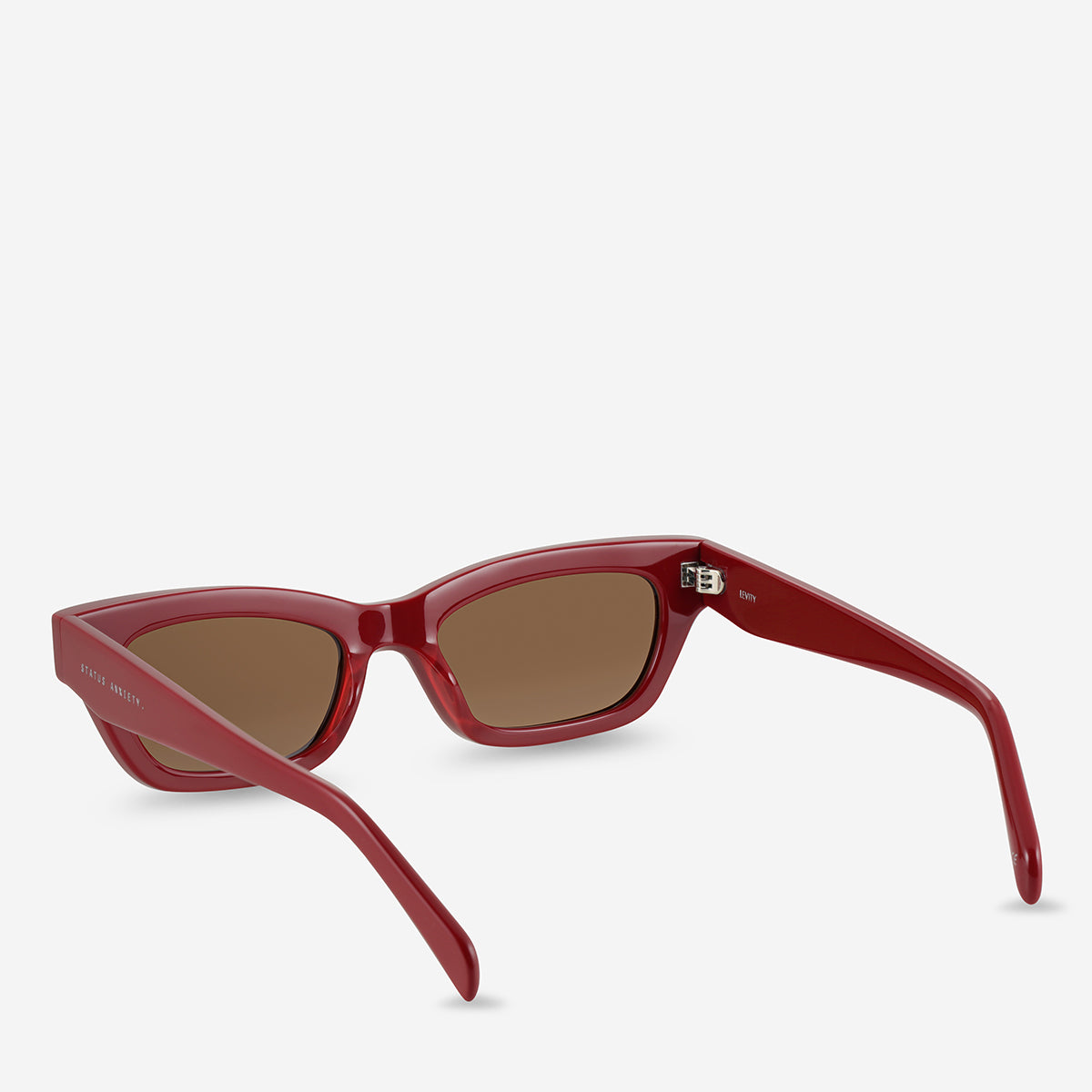 Levity Sunglasses for Women & Men - Trendy Cherry Red UV Protection Shades for Outdoor Activities, Driving, and Beach Vacations