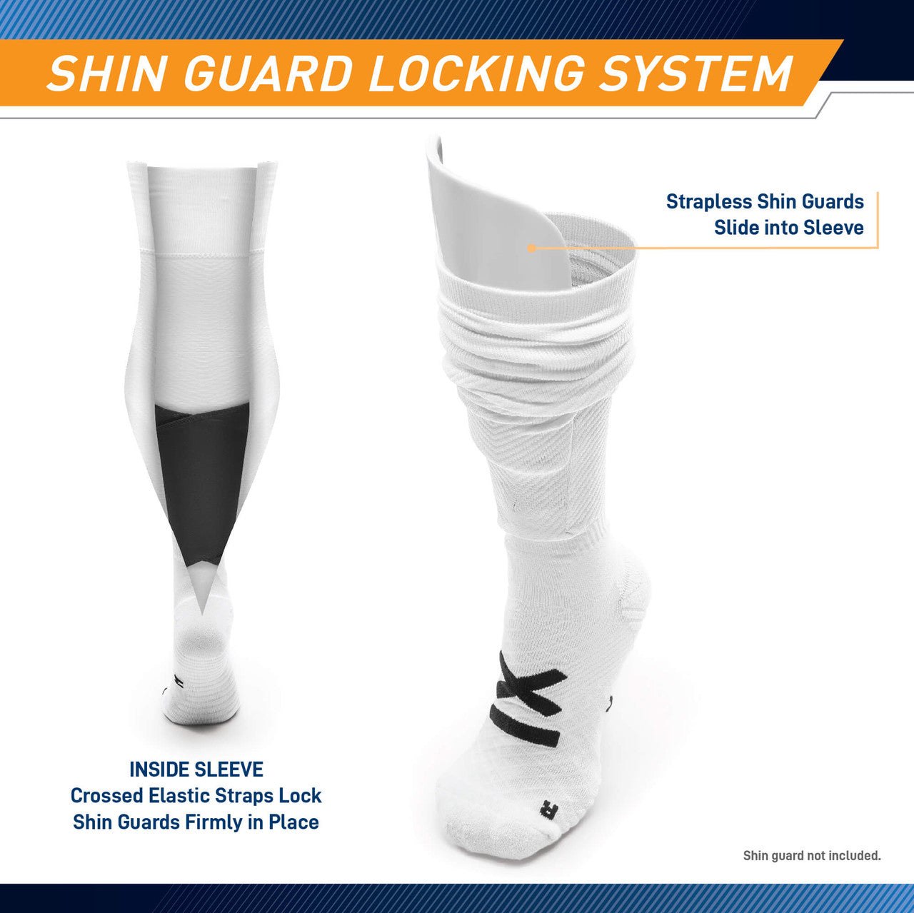 Marcy Sports Soccer Socks - Compression Socks for Shin Guards & Athletic Performance | Perfect for Soccer, Running & Sports Training